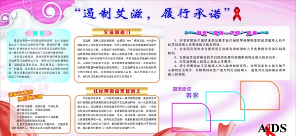 艾滋病宣傳欄圖片