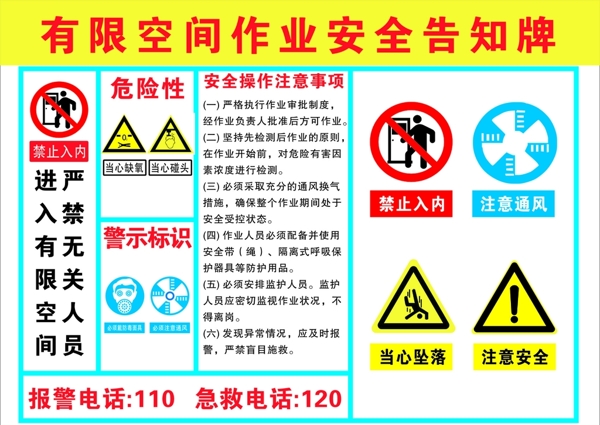 警示牌