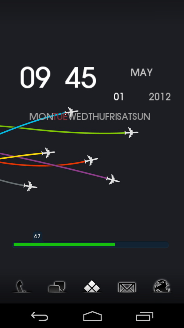飛機在天空