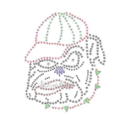 燙鉆可愛卡通卡通動物狗哈巴狗免費(fèi)素材