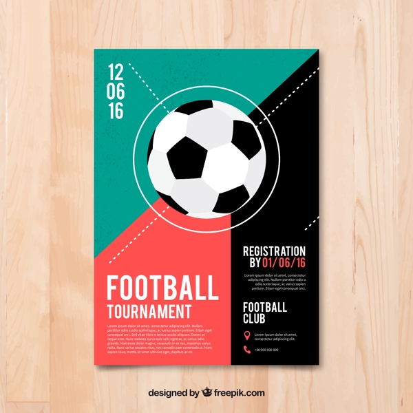 足球运动海报