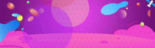 紫色幾何漸變psd模板banner