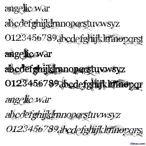 AngelicWar英文字體下載