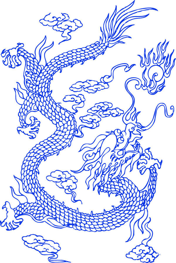 龍矢量圖