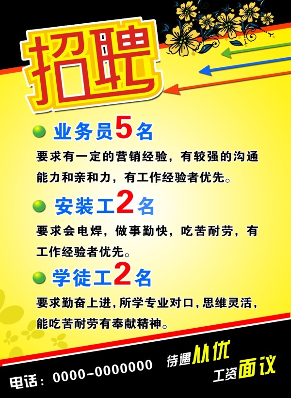 招聘模板图片