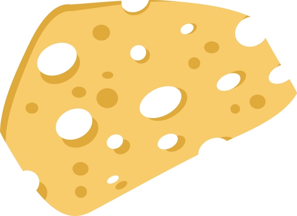 美味食物起司奶酪免扣图标