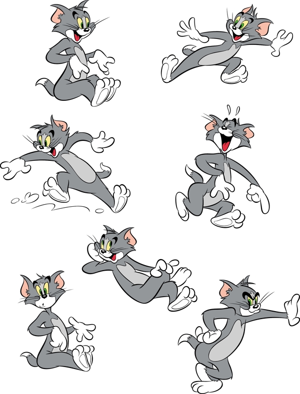 猫和老鼠电影卡通形象矢量AI01