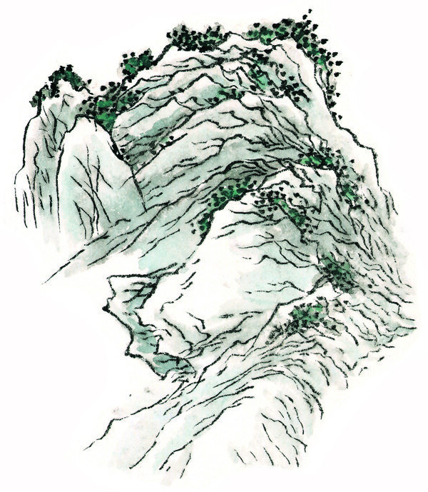 水墨山水畫圖片