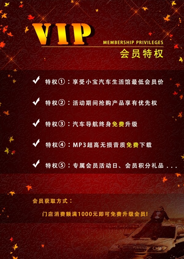 VIP會(huì)員特權(quán)