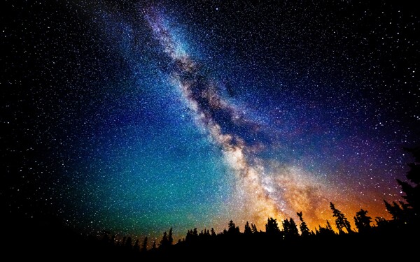 絢麗星空圖片