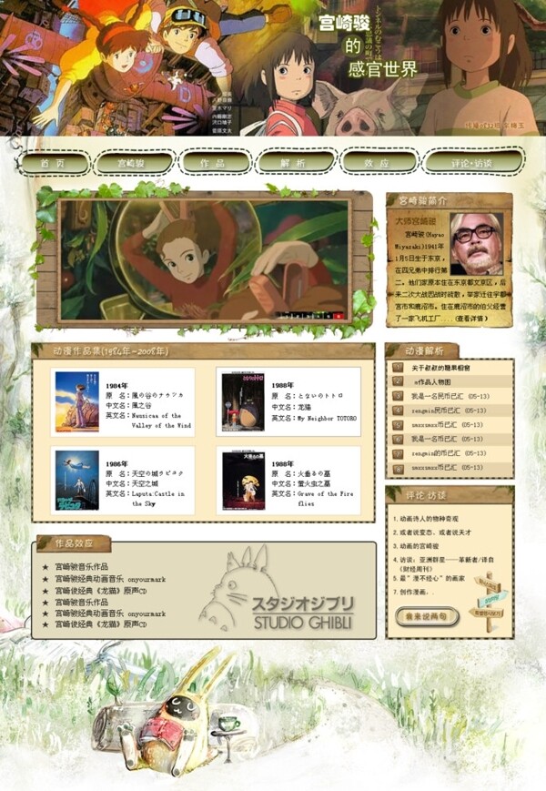 宫崎骏的感官世界图片