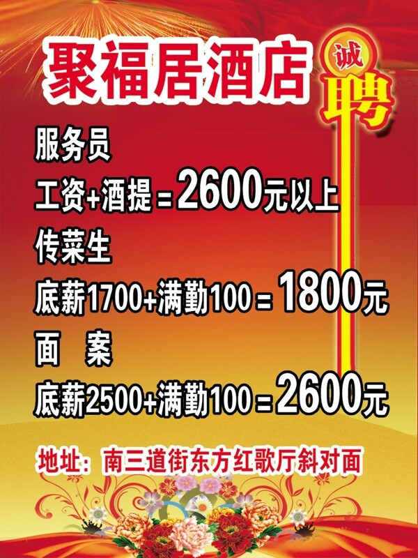 招聘宣傳單圖片