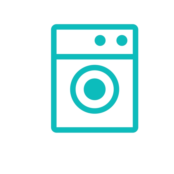 扁平化洗衣机图标下载