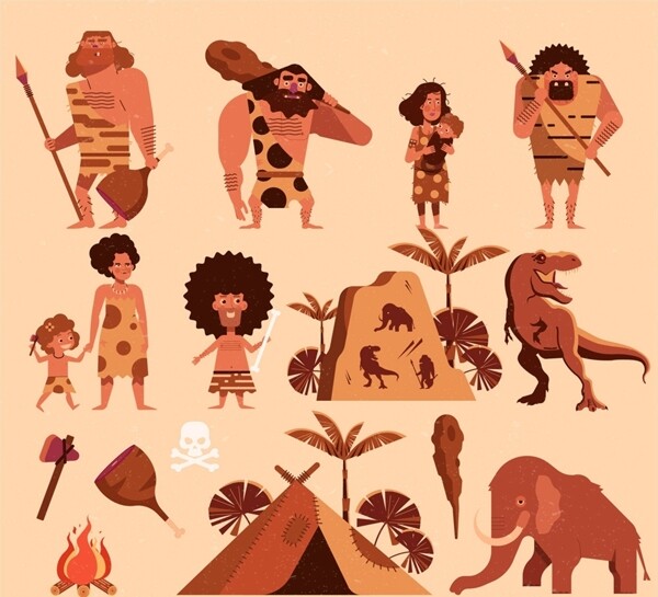 原始部落人物图片