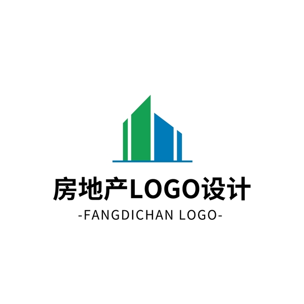 簡約大氣創(chuàng)意房地產(chǎn)logo標(biāo)志設(shè)計