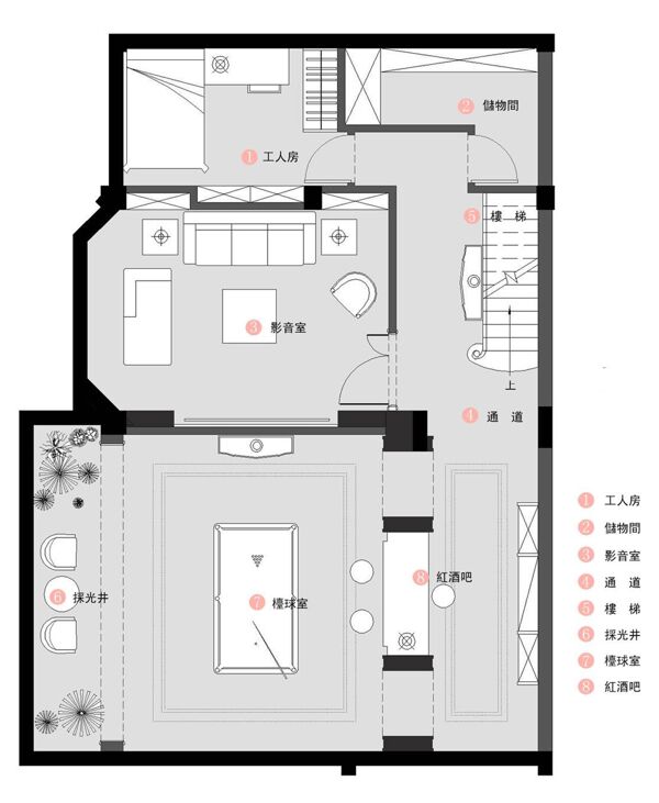 簡約家居裝修平面圖