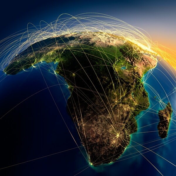 非洲地图图片