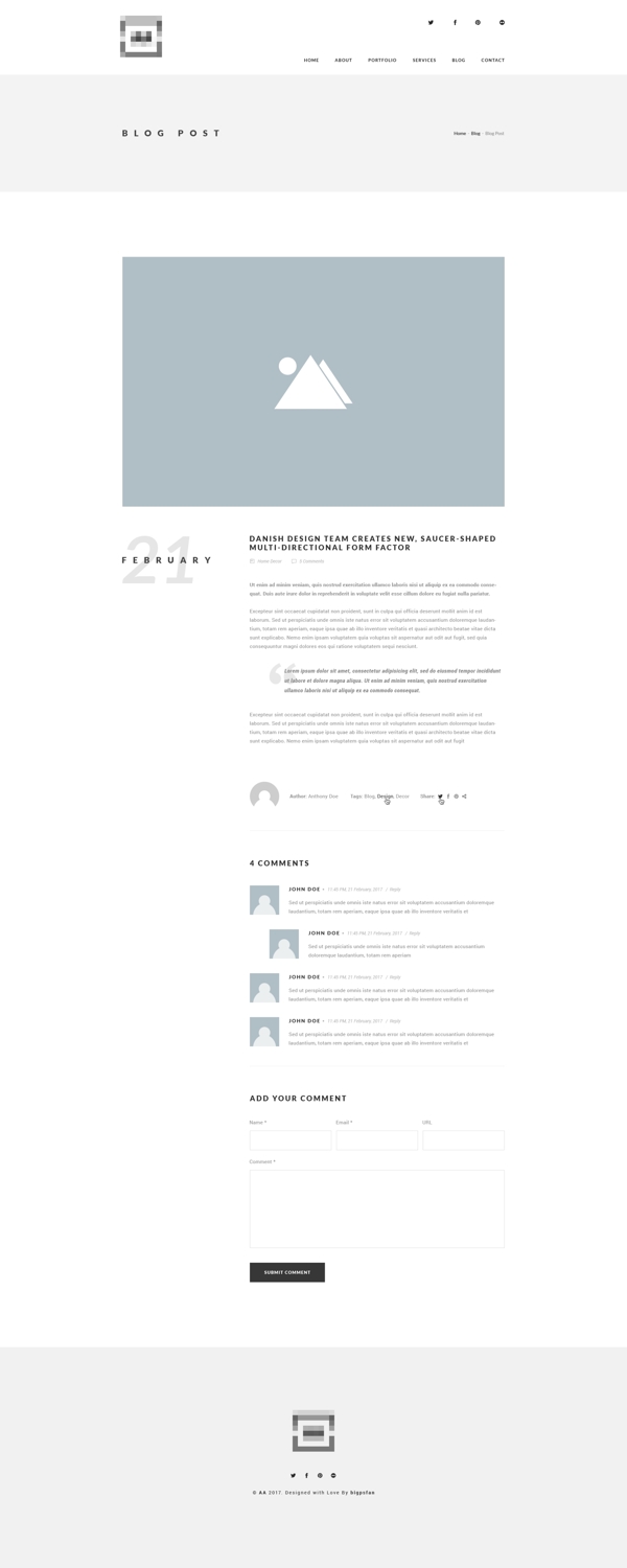 企业科技商务网站之博客详情模板