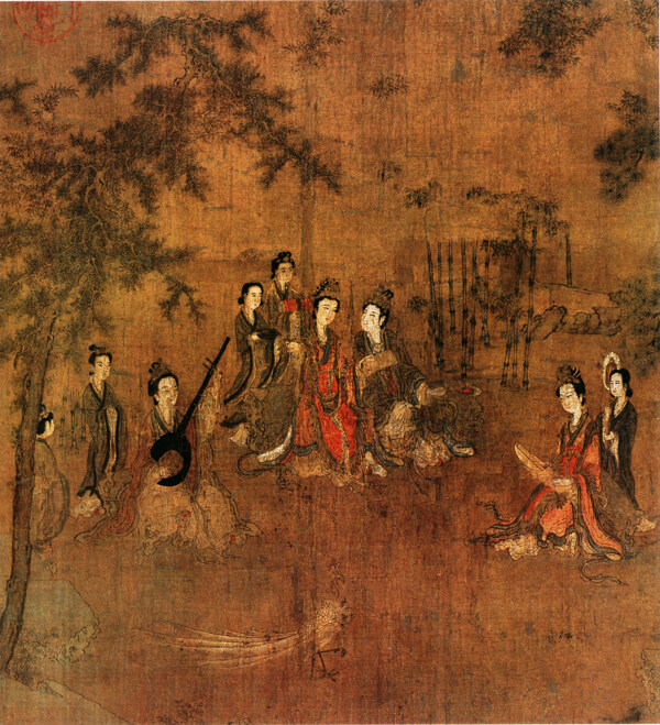 古代人物宮廷人物人物壁畫中國文化人物畫像中國風(fēng)中華藝術(shù)繪畫