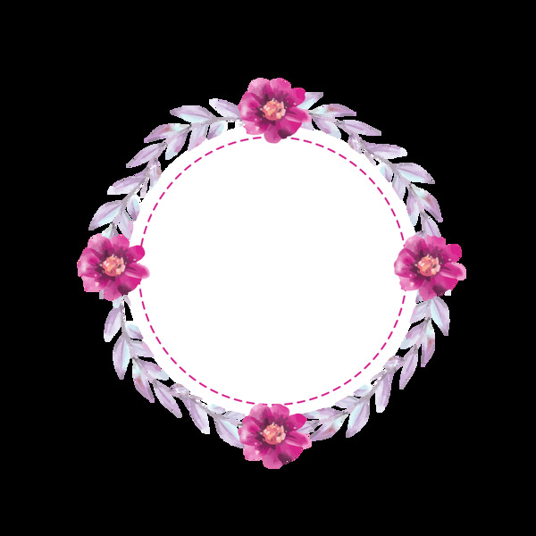 手繪風(fēng)花瓣標(biāo)簽元素