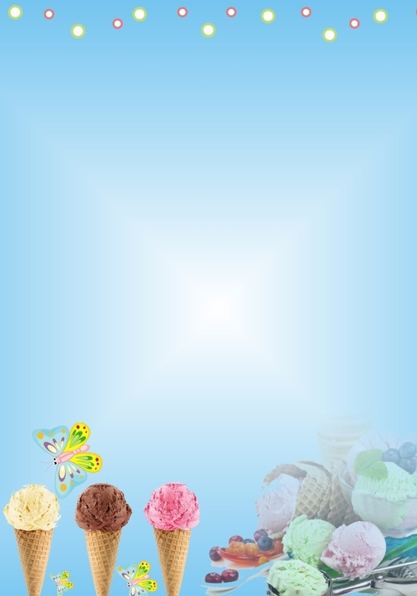冰淇淋背景