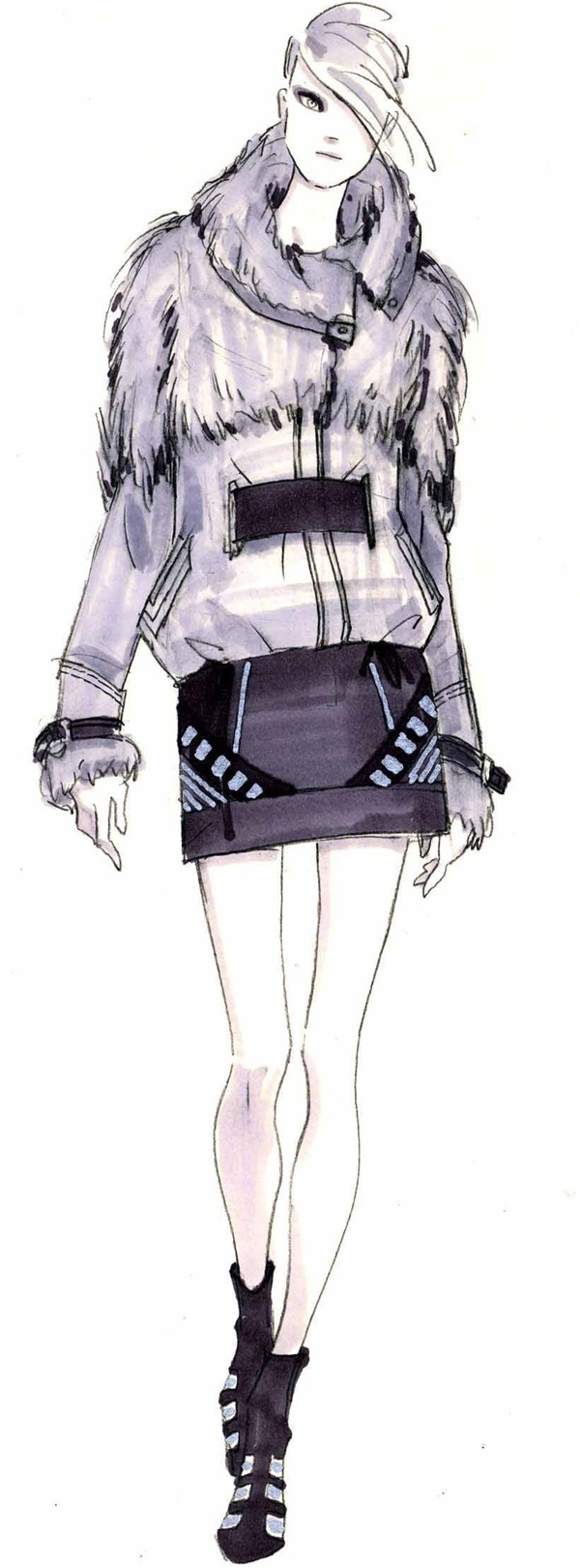 手繪服裝設(shè)計(jì)v