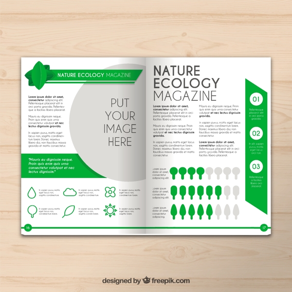 生态杂志图表和图表元素