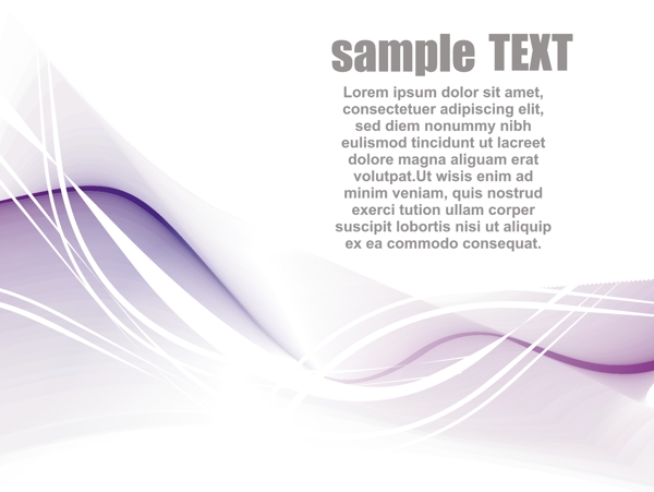 紫色丝带线条卡通矢量素材