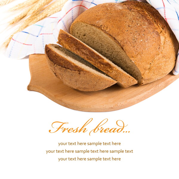 全麦面包图片