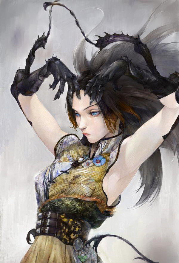 位圖插畫時尚插畫人物插畫藝術效果免費素材