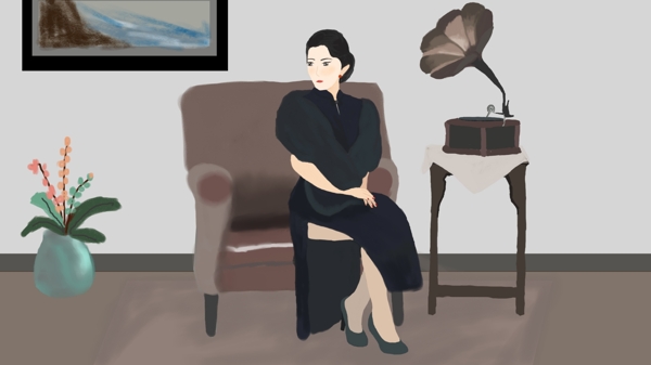 豪門(mén)貴族旗袍女人