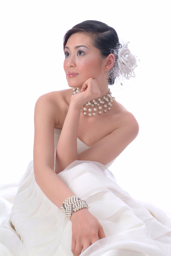 婚紗攝影樣片美麗新娘圖片