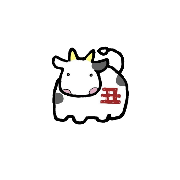 卡通牛PSD素材06