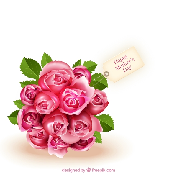 母亲节粉色玫瑰花束