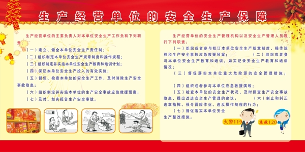 安全生產(chǎn)保障展板