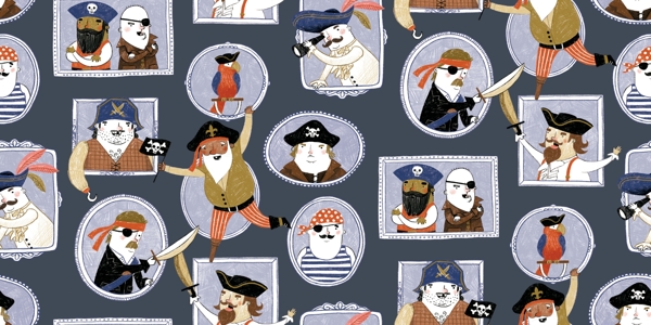 卡通海盗邮票
