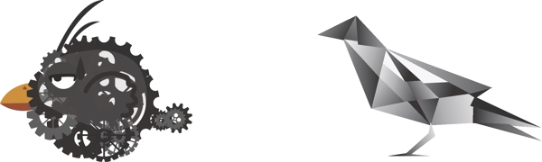 黑白烏鴉logo