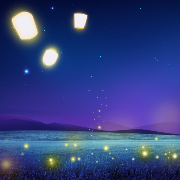 星空促銷推廣主圖背景