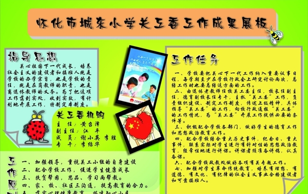 小學(xué)生工作成果展宣傳圖片