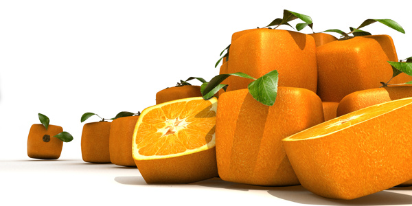 创意橙子高清图