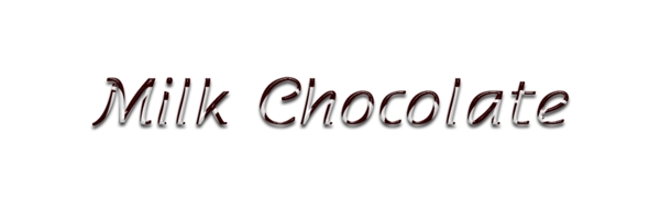 牛奶巧克力字体图片