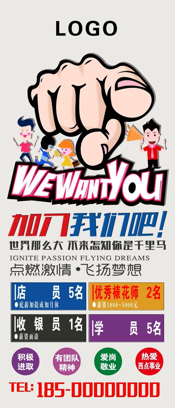 招聘招工海報(bào)