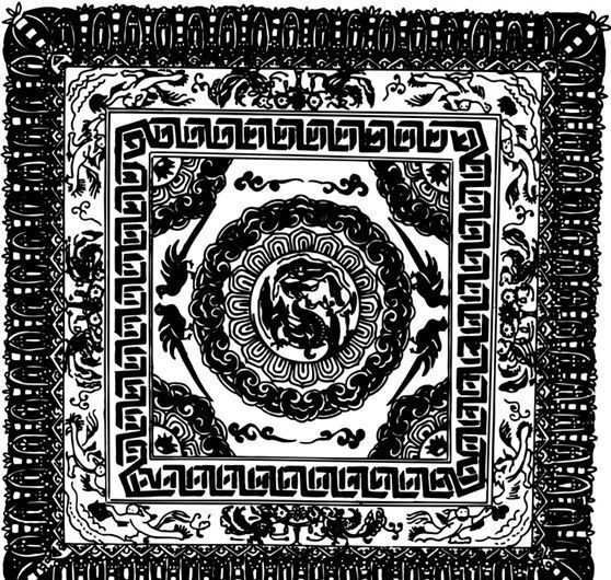 隋唐五代版画装饰画矢量AI格式1507