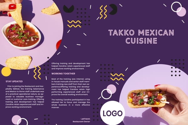 墨西哥美食宣传单