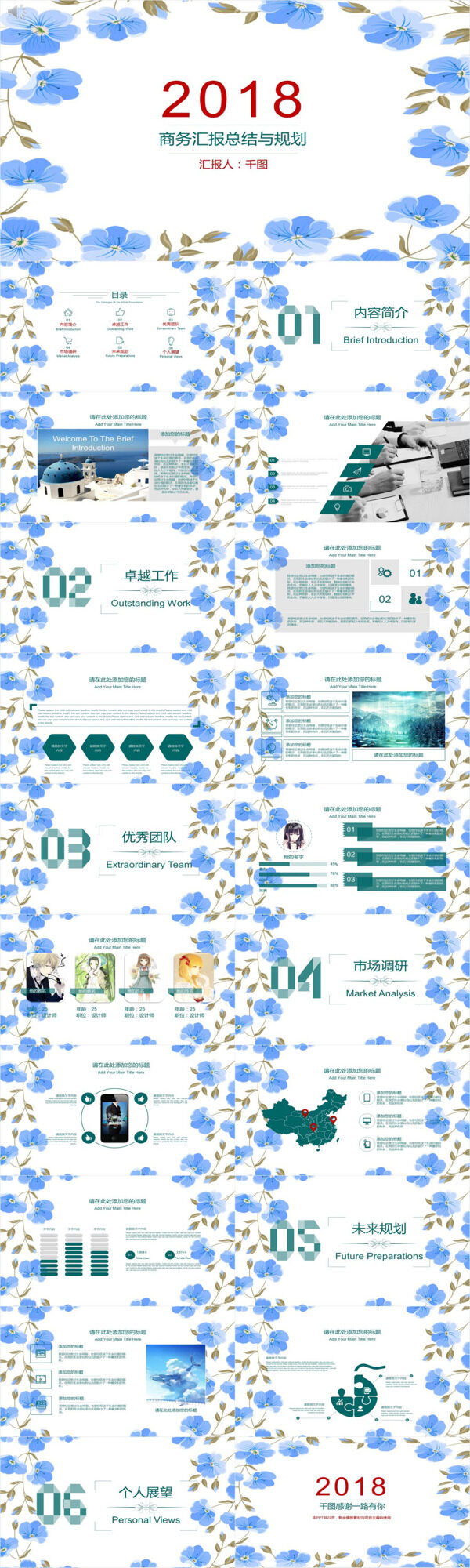 商務(wù)匯報(bào)總結(jié)與規(guī)劃PPT模板
