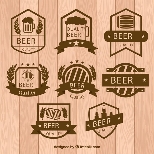 优质啤酒徽章图片