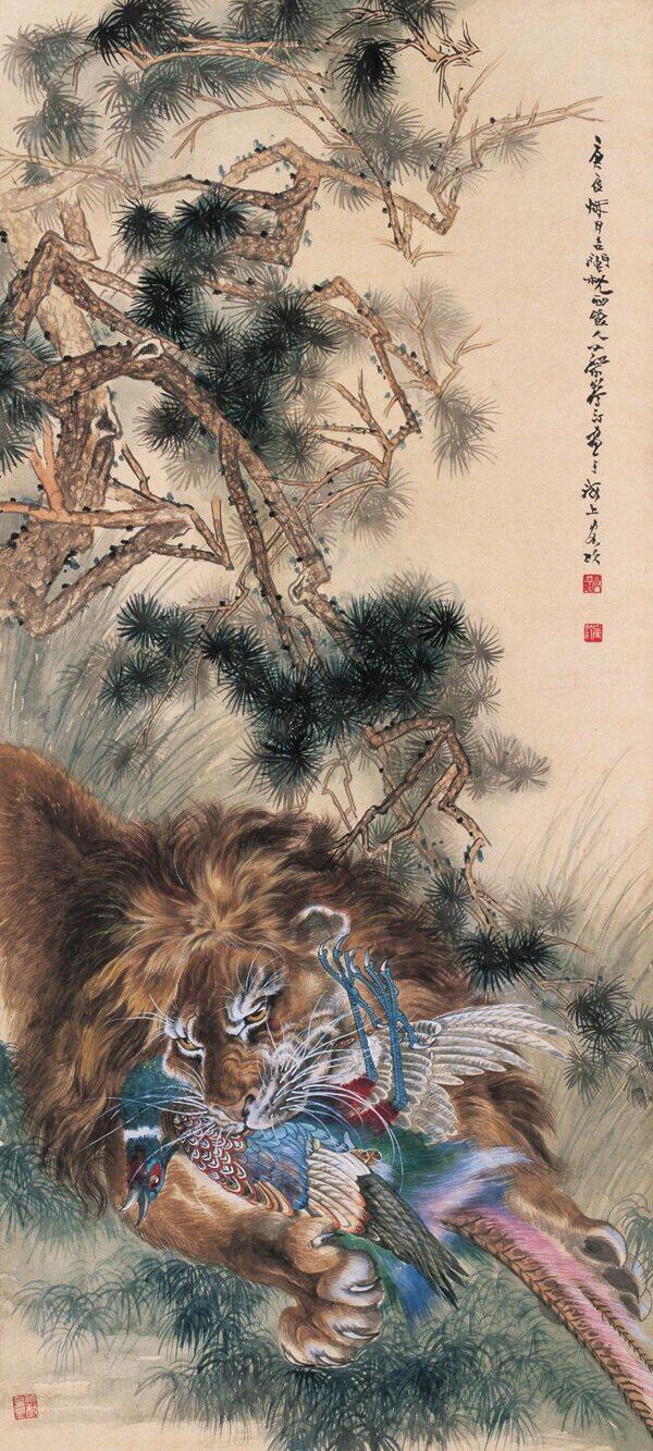 醒獅撲雉
