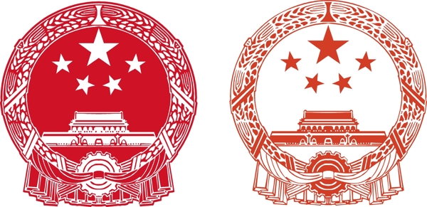 國徽矢量圖圖片
