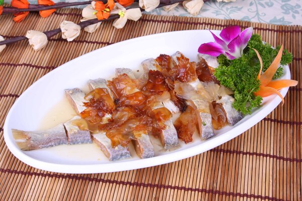 海蜇蒸霉臘魚圖片