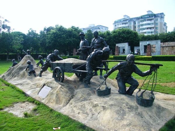 惠州滨江公园雕塑图片
